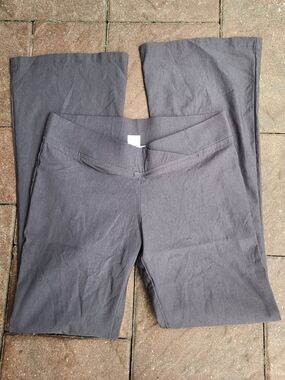 Top 10 USA Womens Flare Pants Size Large Charcoal Grey Stretch Crossover Waist